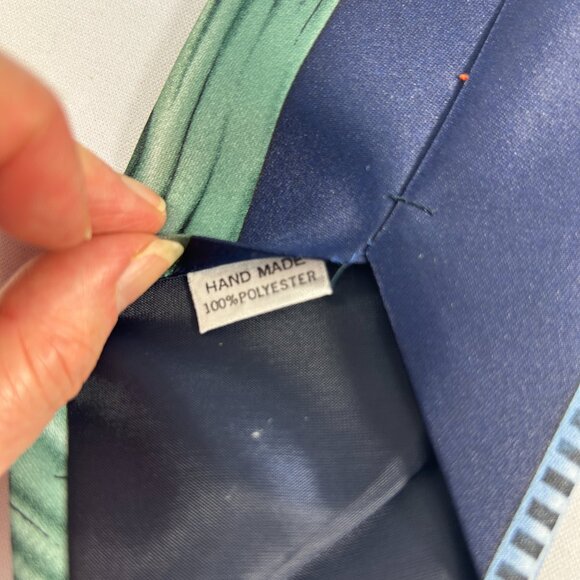 Vintage Rene Chagal Statue of Liberty Tie Necktie New York Empire State Building - Picture 6 of 10